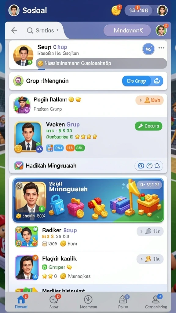 Tampilan awal yang menarik dan mudah dipahami.