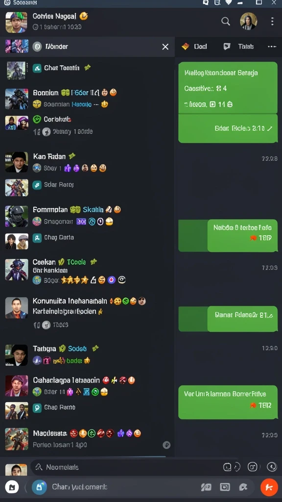 Tampilan dashboard game yang menarik dan intuitif.