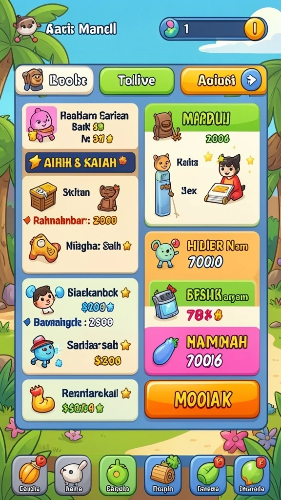 Mode multiplayer yang menantang bersama teman-teman.