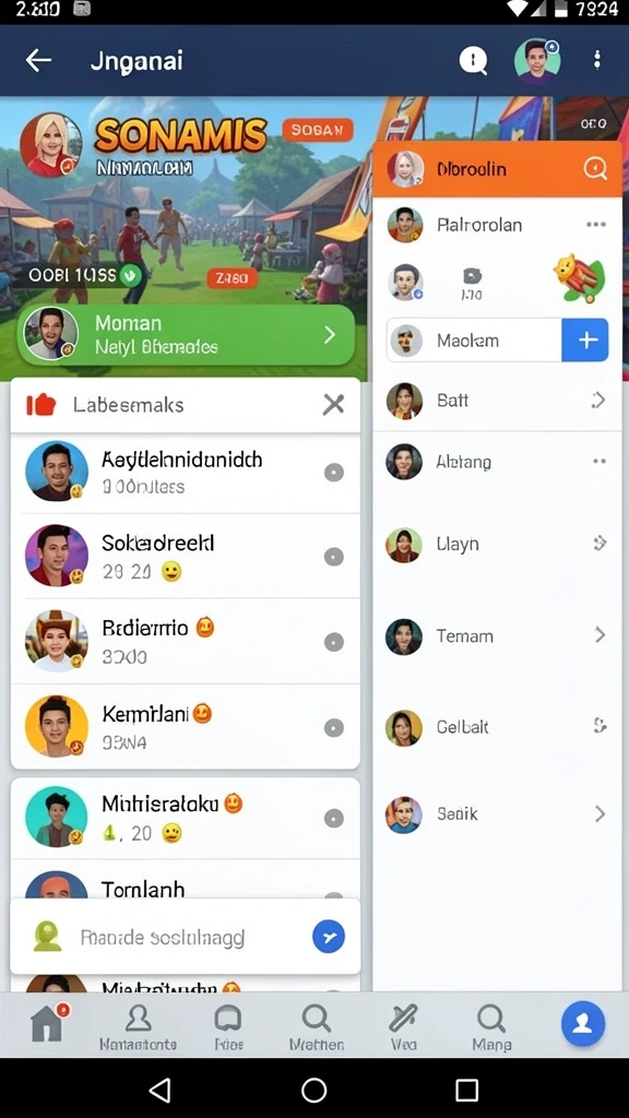 Tampilan antarmuka yang menarik dan modern.