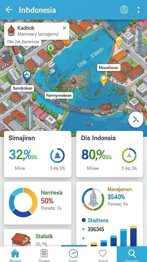 Tampilan menu yang intuitif dan mudah dinavigasi.