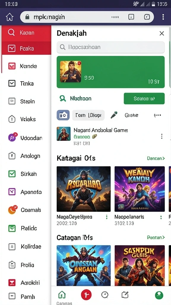 Tangkapan layar memperlihatkan sistem pemilihan karakter sebelum bermain.