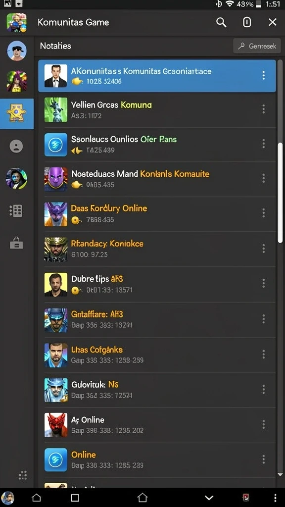 Tangkapan layar menunjukkan grafik yang memukau.