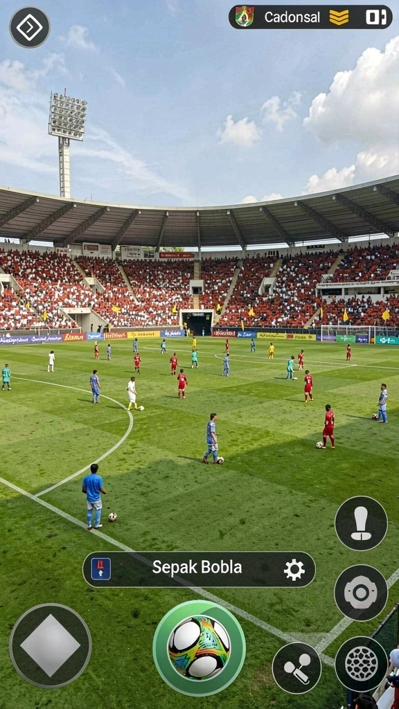 Screenshot dari layar menu permainan yang intuitif.