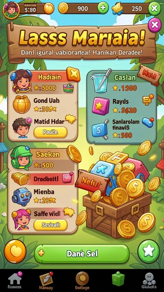 Screenshot menunjukkan fitur bonus harian yang baru.