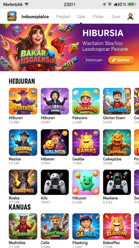 Tampilan awal yang menarik dan intuitif.