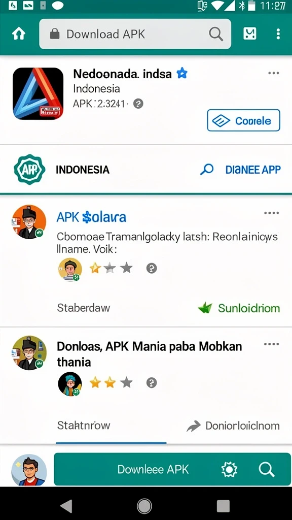 Berbagai karakter unik untuk dipilih.