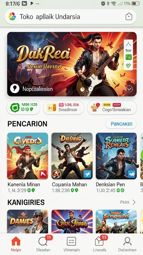Tampilan awal HW777 yang menarik dan intuitif.