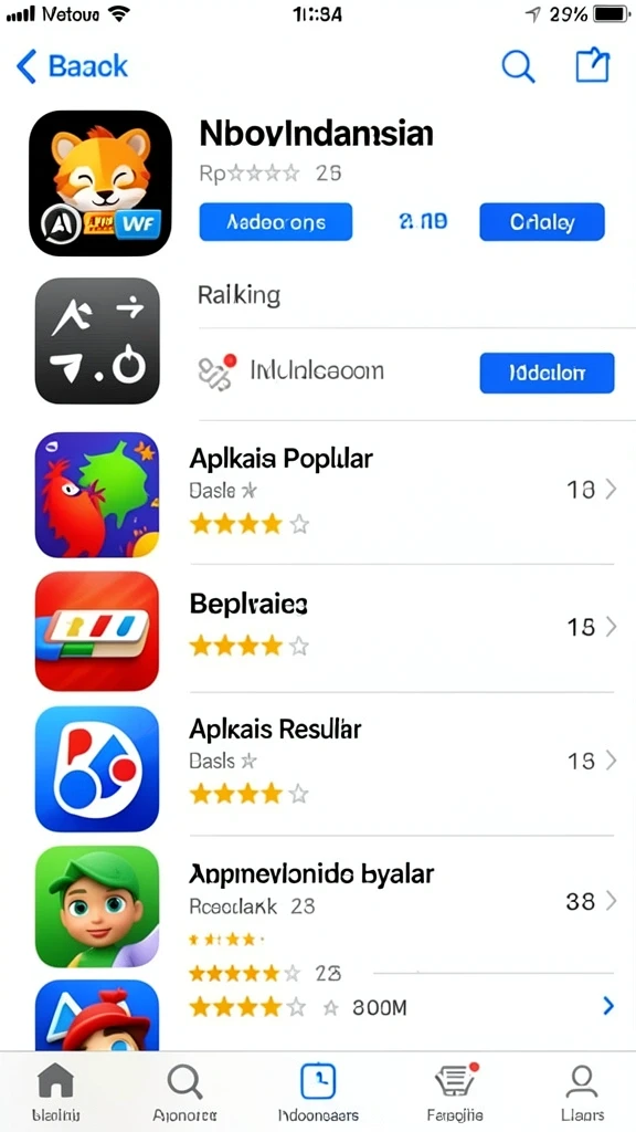 Gambar koleksi item eksklusif yang telah didapat.