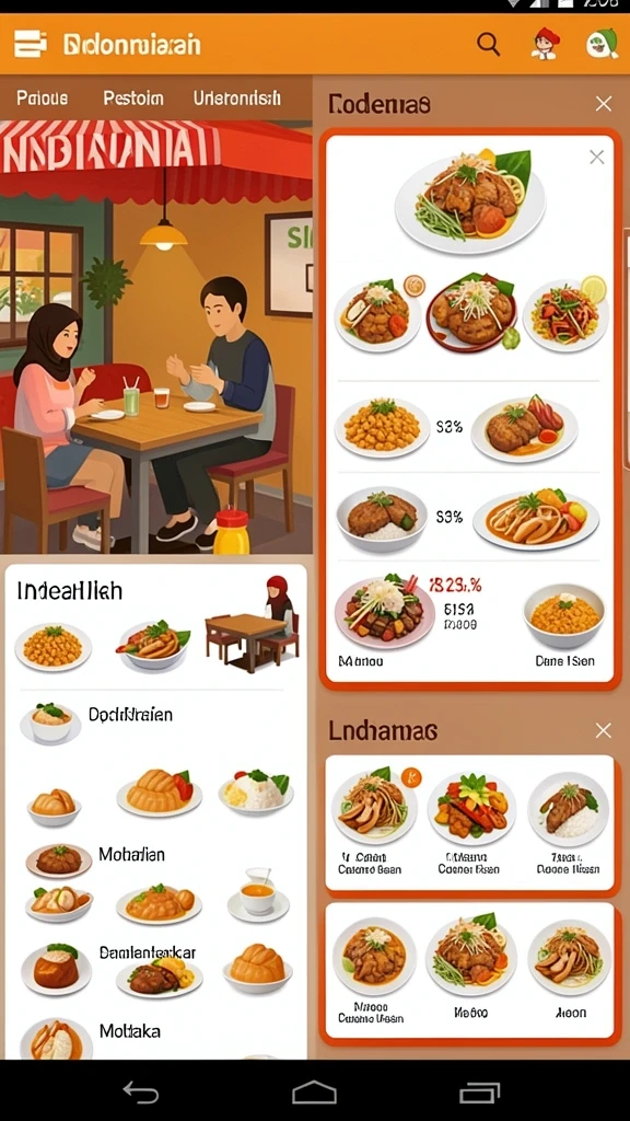 Tampilan antarmuka yang sederhana dan intuitif.