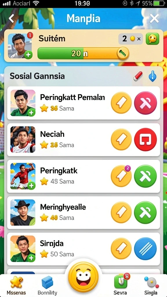 Tampilan antarmuka yang menarik dan user-friendly.