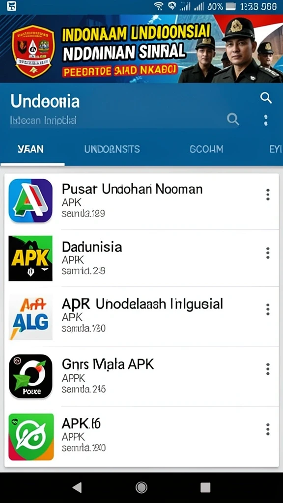 Tampilan menu utama yang menarik dan intuitif.