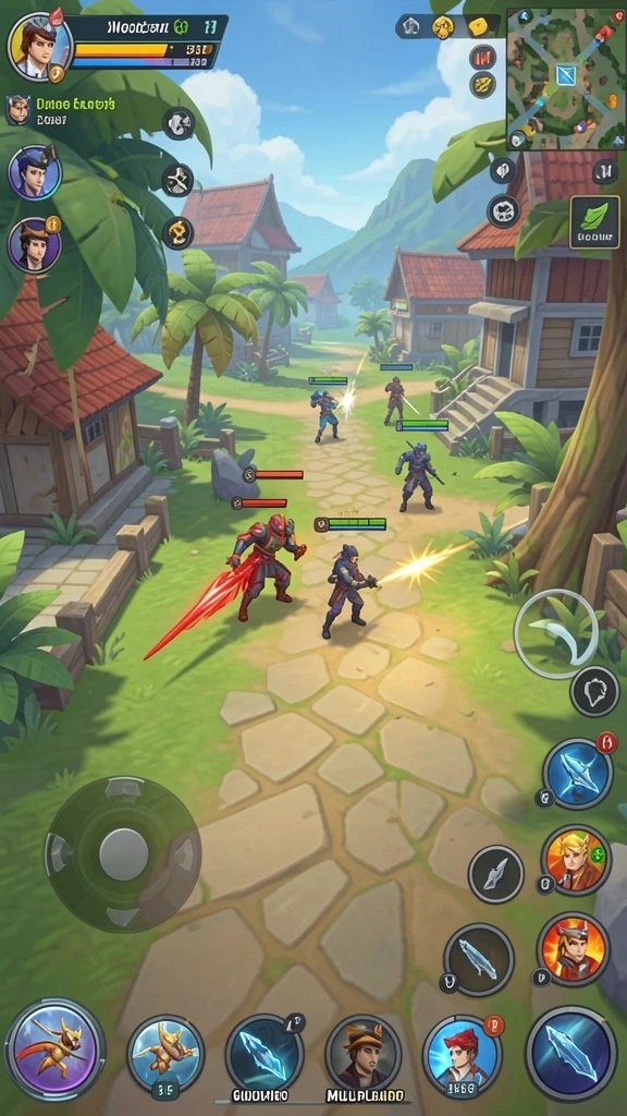 Fitur multiplayer yang memungkinkan interaksi dengan teman.