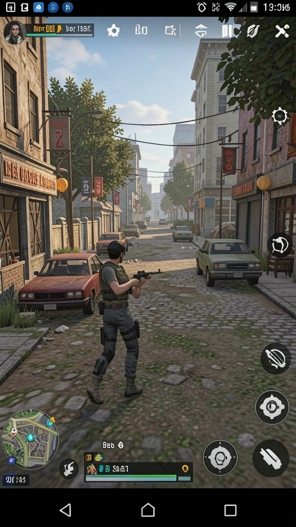 Screenshot situasi pertempuran yang mendebarkan.