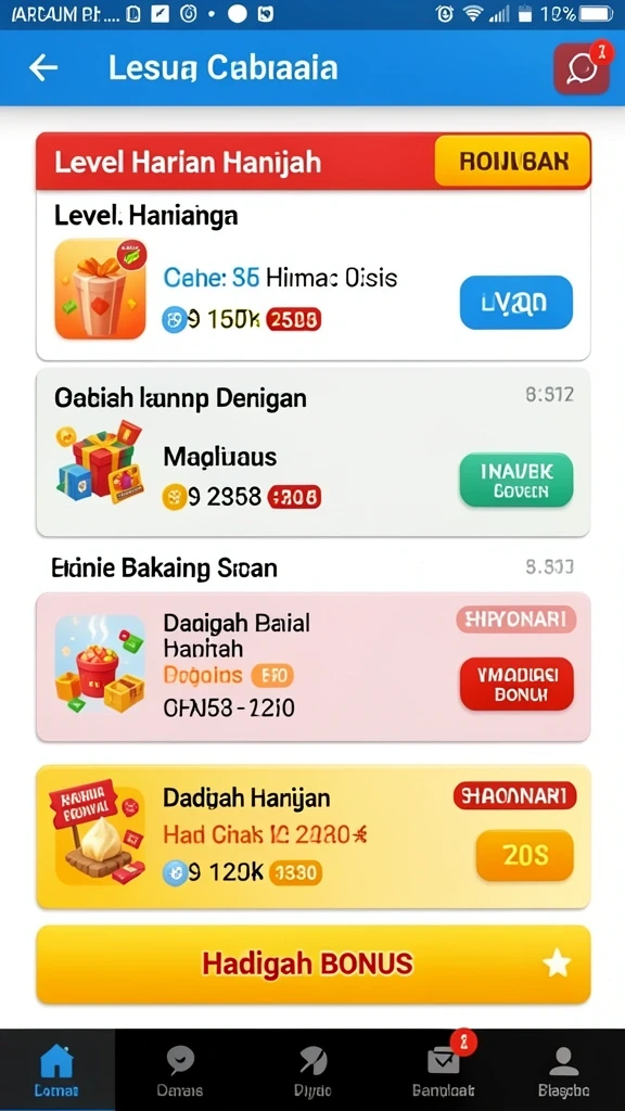 Menampilkan fitur bonus yang menguntungkan.