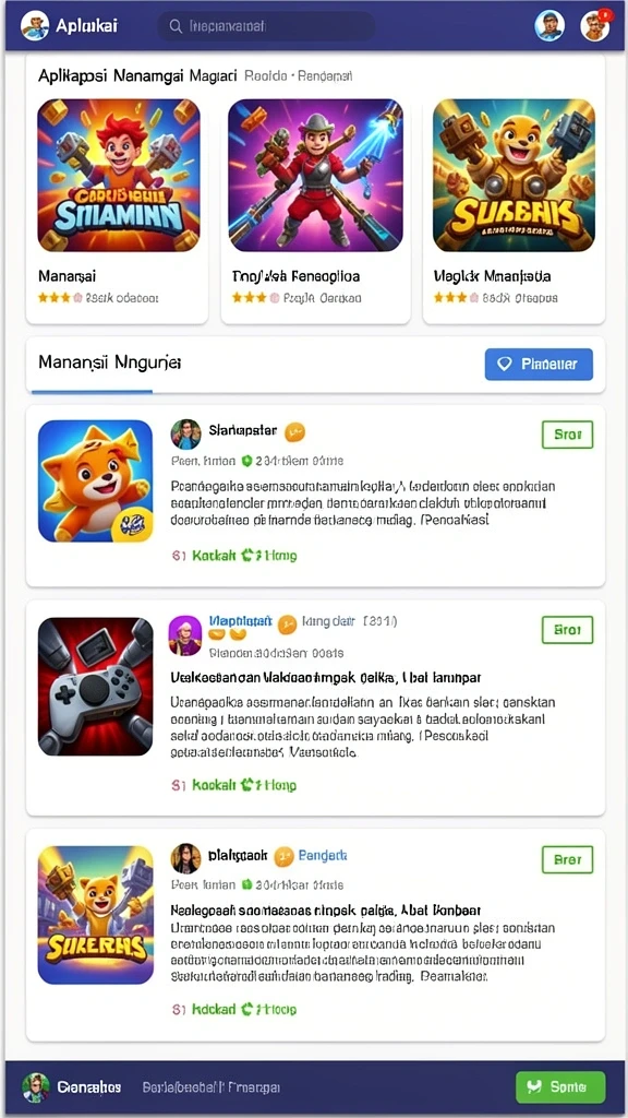 Antarmuka pengguna yang sederhana dan mudah digunakan.