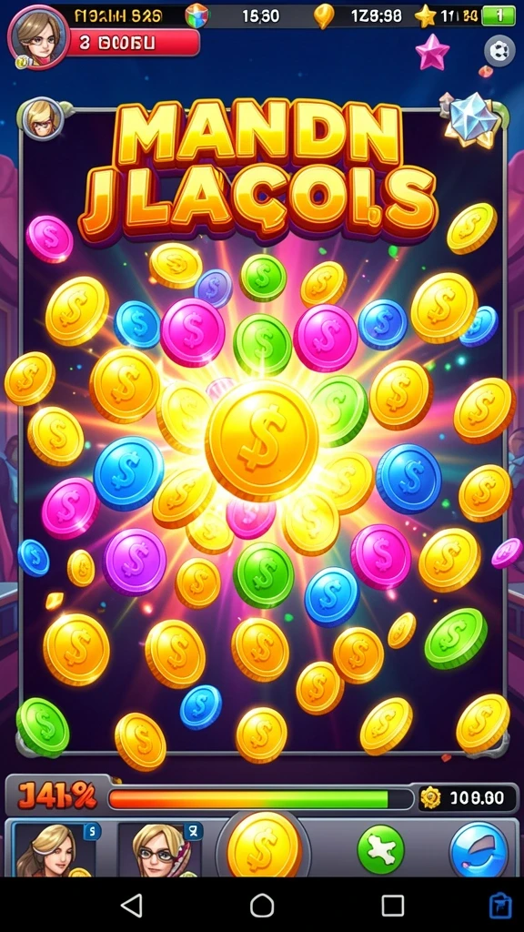 Grafik warna-warni yang memikat perhatian.