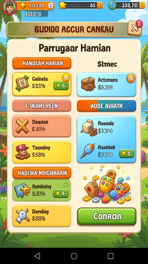 Tangkapan layar menunjukkan karakter utama dalam misi menantang.